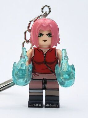 Naruto Haruno Sakura Custom Minifigure Keychain